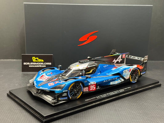 ALPINE A424 V634 3.4L V6 TURBO 24h LE MANS 2024 #35  w/ Display Case 1/18 Spark