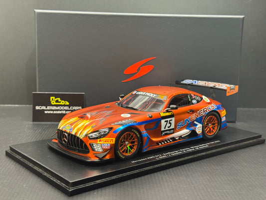 MERCEDES-AMG GT3 - WINNER BATHURST 2022 - 1/18 SCALE SPARK MODEL 18AS011 - DISPLAY CASE