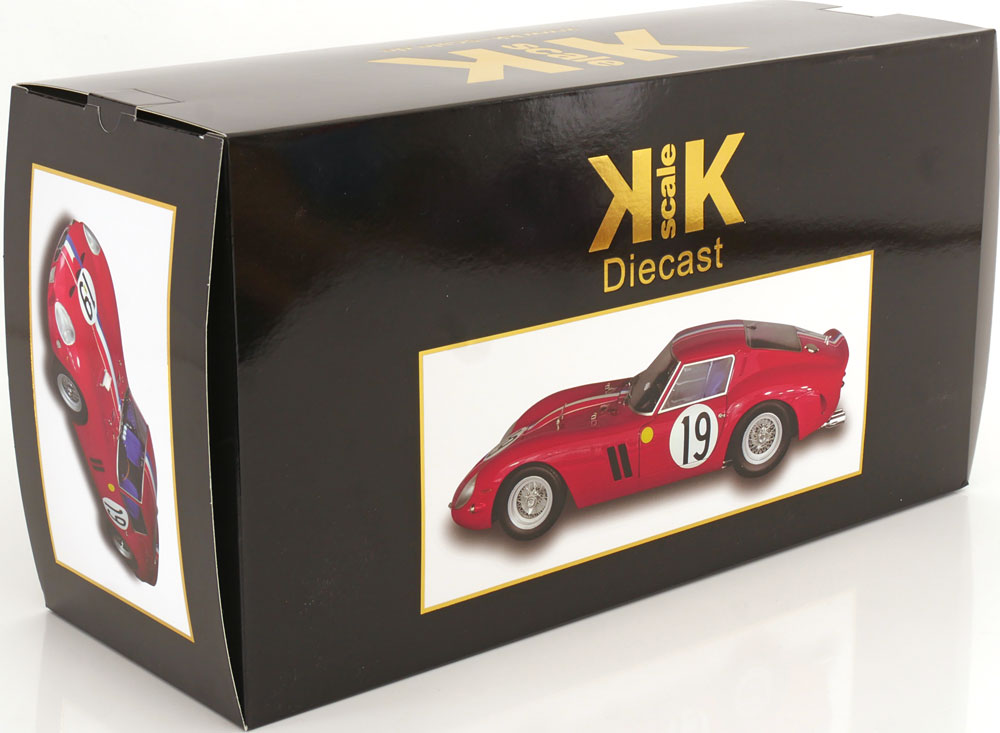 FERRARI 250 GTO - 1/12 SCALE DIECAST MODEL CAR - W/ OPENING DOORS BY KK SCALE