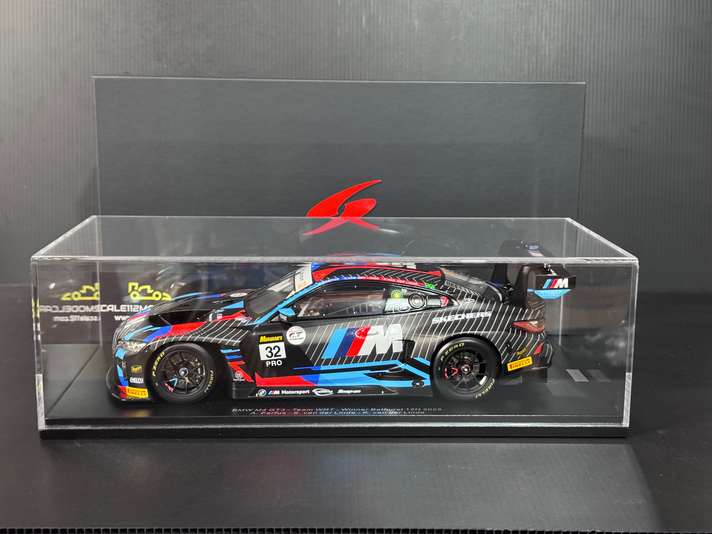 M4 GT3 TEAM WRT #32 24h WINNER 12h BATHURST 2025 1/18 SCALE MODEL BY SPARK