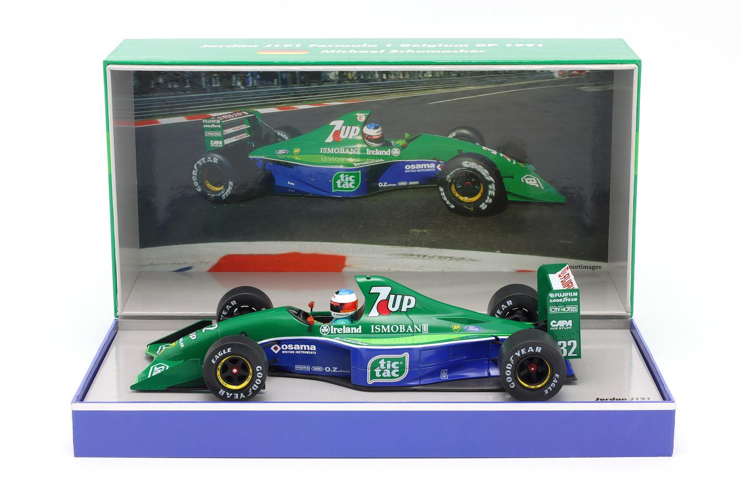 Jordan 191 Ford Michael Schumacher Formula 1 Belgium GP 1991 1/18 Scale Werk83