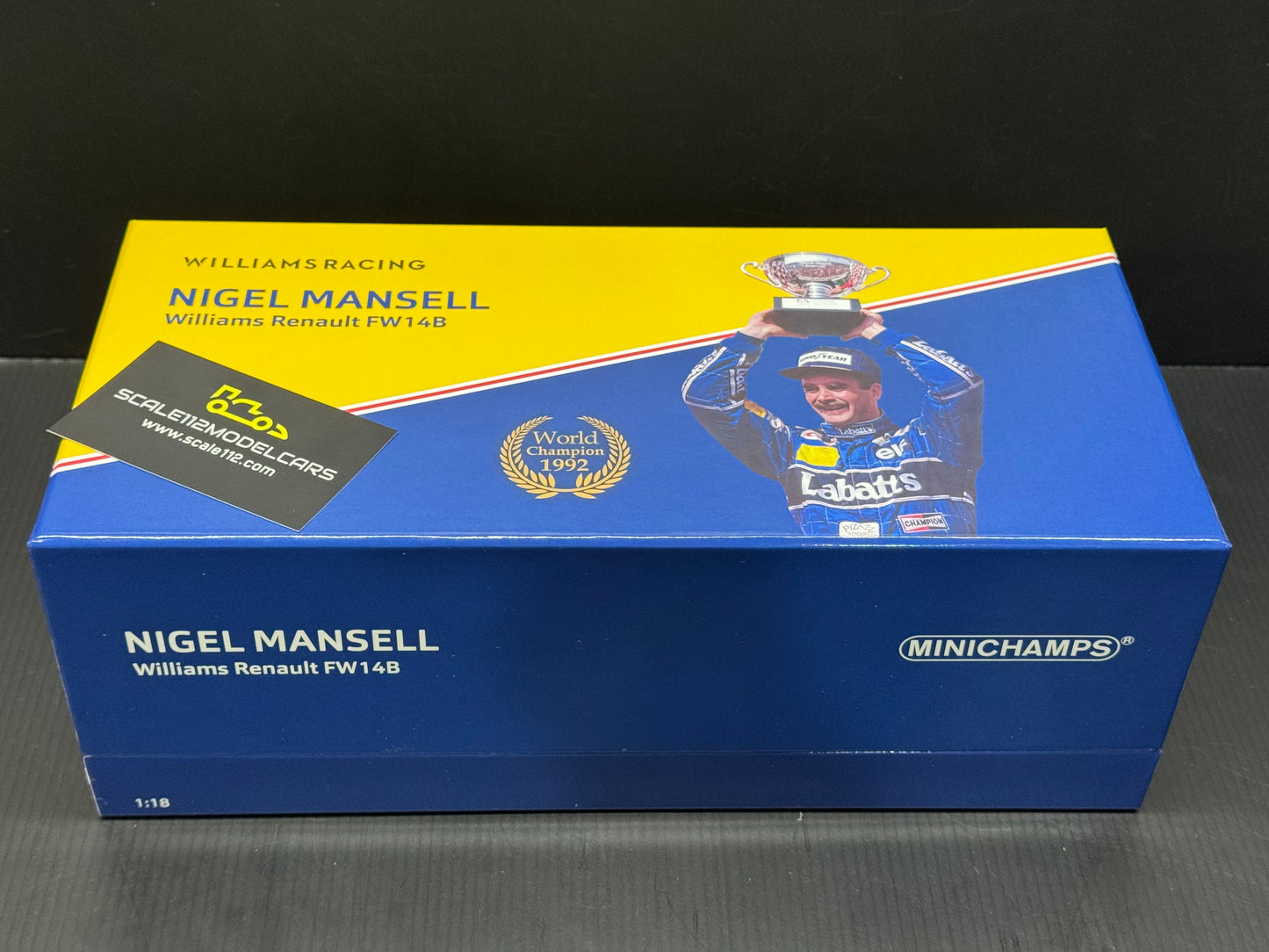 Williams Renault F1 FW14B #5 Nigel Mansell 1992 1/18 MINICHAMPS Ltd. Ed. Box Set