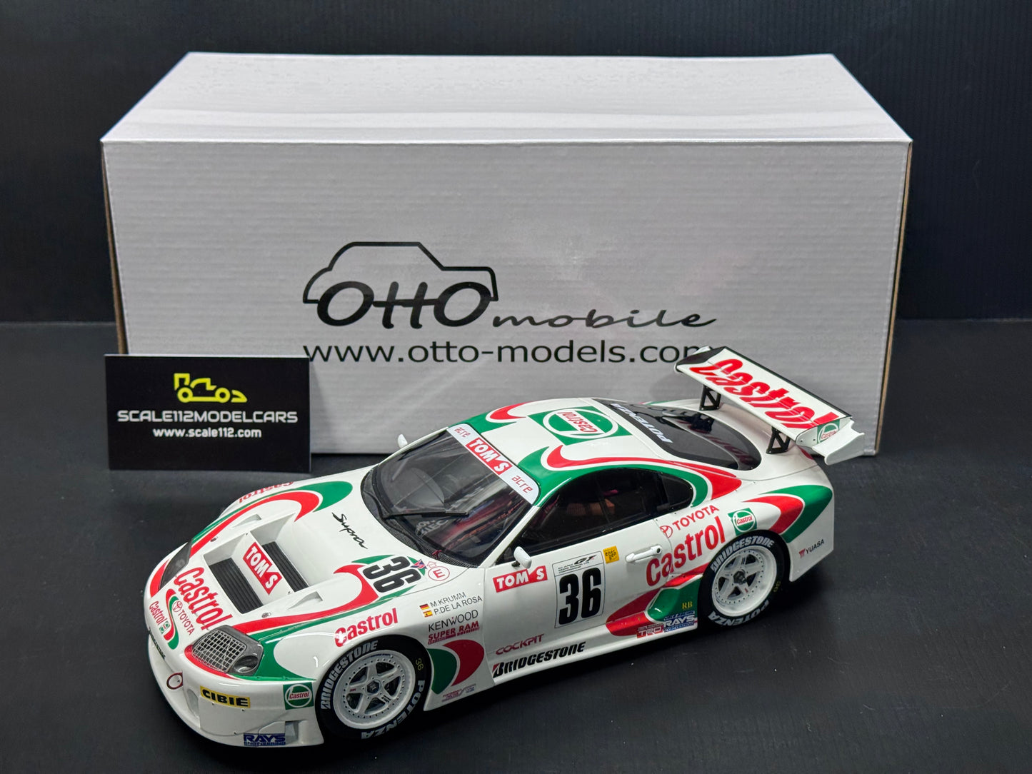 TOYOTA SUPRA RACING GT500 JGTC - 1997 1/18 SCALE MODEL CAR BY OTTO MOBILE OT494
