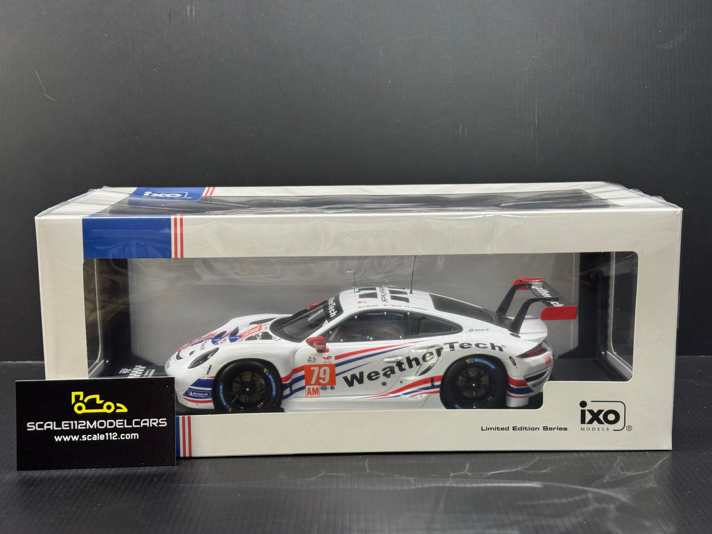 PORSCHE 911 RSR-19 #79 2ND PL GTE AM 24H LE MANS 2022 1/18 DIECAST MODEL BY IXO