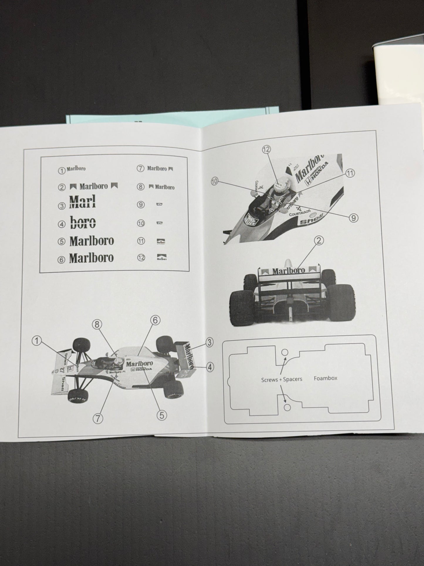 McLAREN HONDA MP4/5B AYRTON SENNA WORLD CHAMPION 1990 1/12 SCALE MINICHAMPS