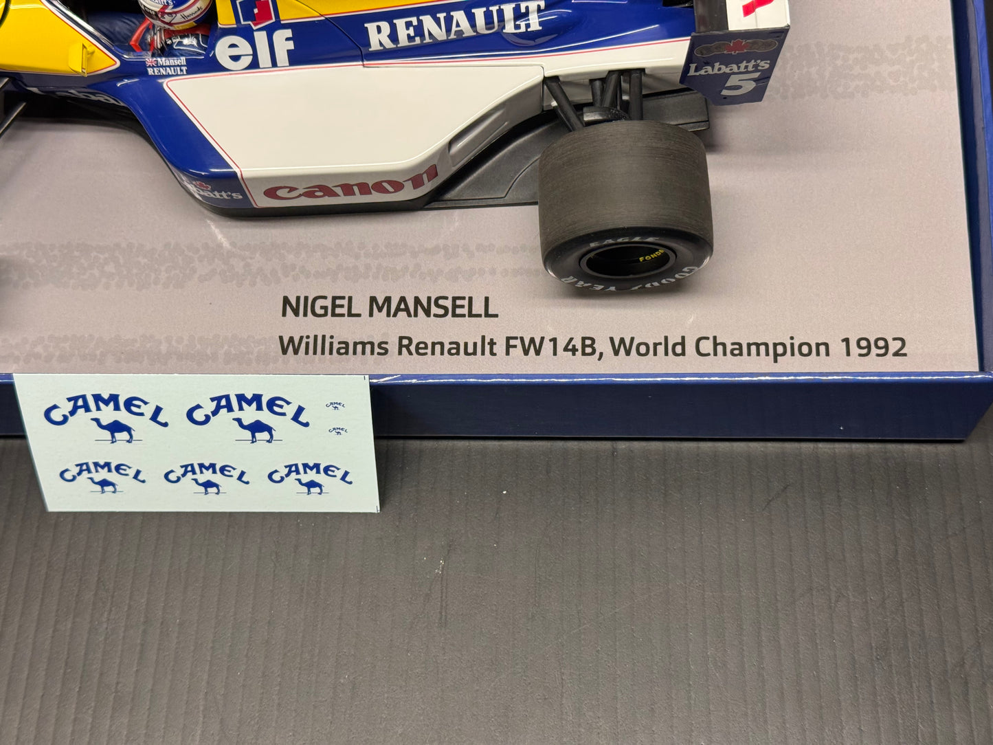 Williams Renault F1 FW14B #5 Nigel Mansell 1992 1/18 MINICHAMPS Ltd. Ed. Box Set