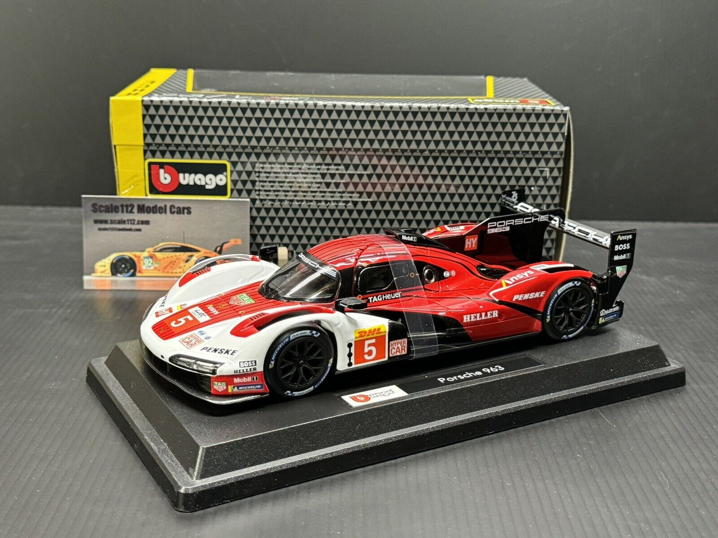 Porsche 963 LMDH #5 Porsche Penske Motorsport 24h Lemans 2023 Bburago 1/24 Scale