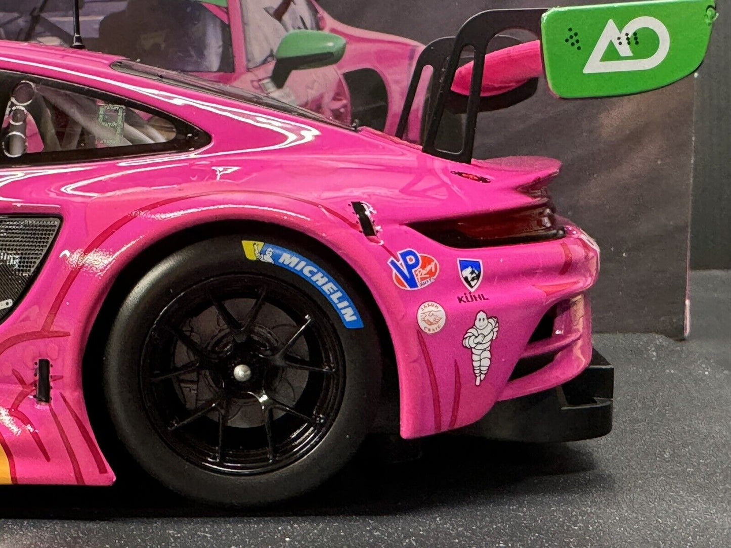 Porsche 992 GT3 R #80 VIR IMSA 2023 AO Racing "Roxy" 1/18 Scale Diecast Model by IXO