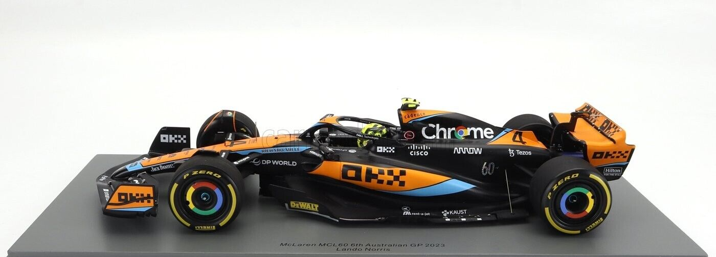 1/18 Spark McLaren MCL60 2023 GP Australian #4 Lando Norris W/ Display Case 18S889