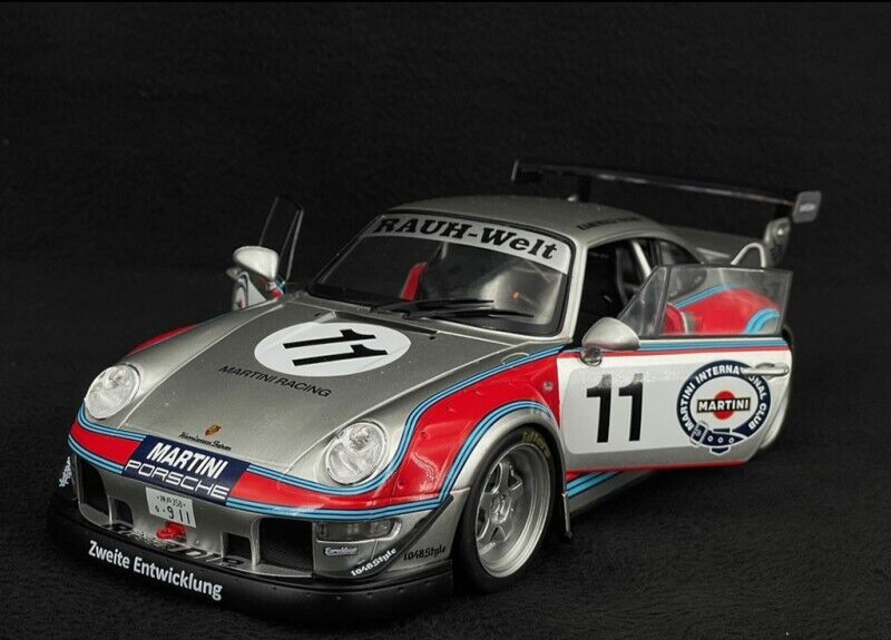 1/18 scale Porsche 993 RWB Wide Body MARTINI RACING Livery Diecast Car by SOLIDO