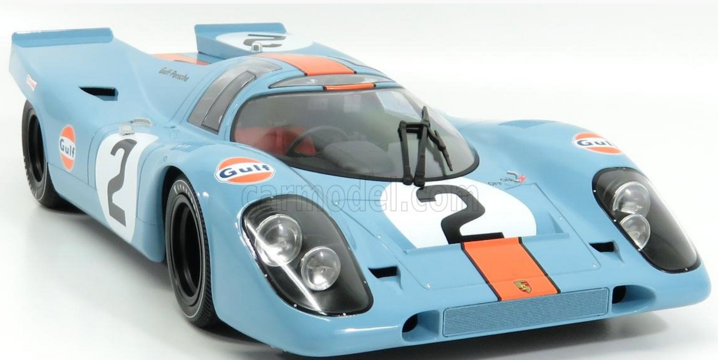 1/12 Scale Porsche 917 1970 Daytona Winner #21 GULF Diecast Car by Minichamps
