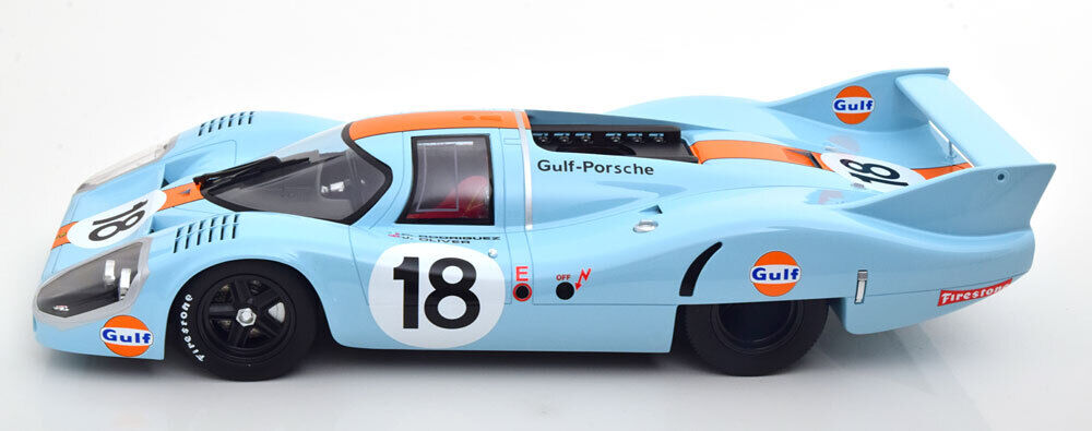 1/12 Scale Porsche 917H 1971 LeMans #18 GULF Livery Model Car by CMR