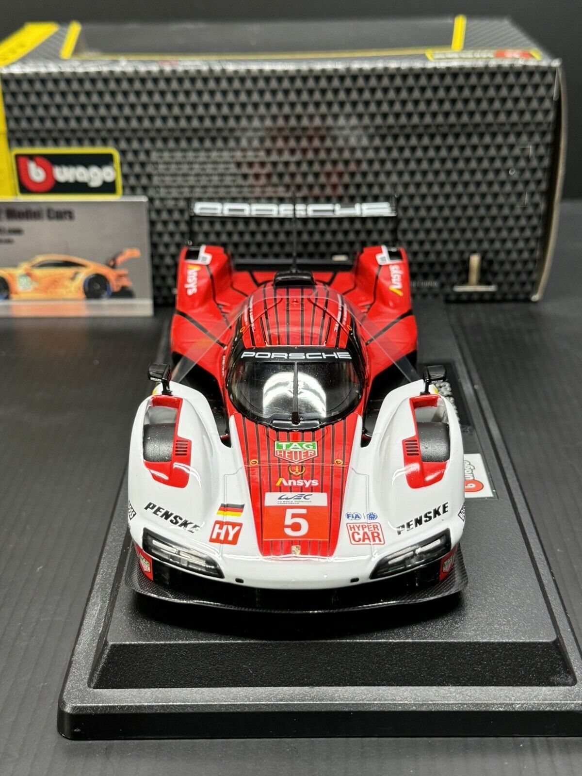 Porsche 963 LMDH #5 Porsche Penske Motorsport 24h Lemans 2023 Bburago 1/24 Scale