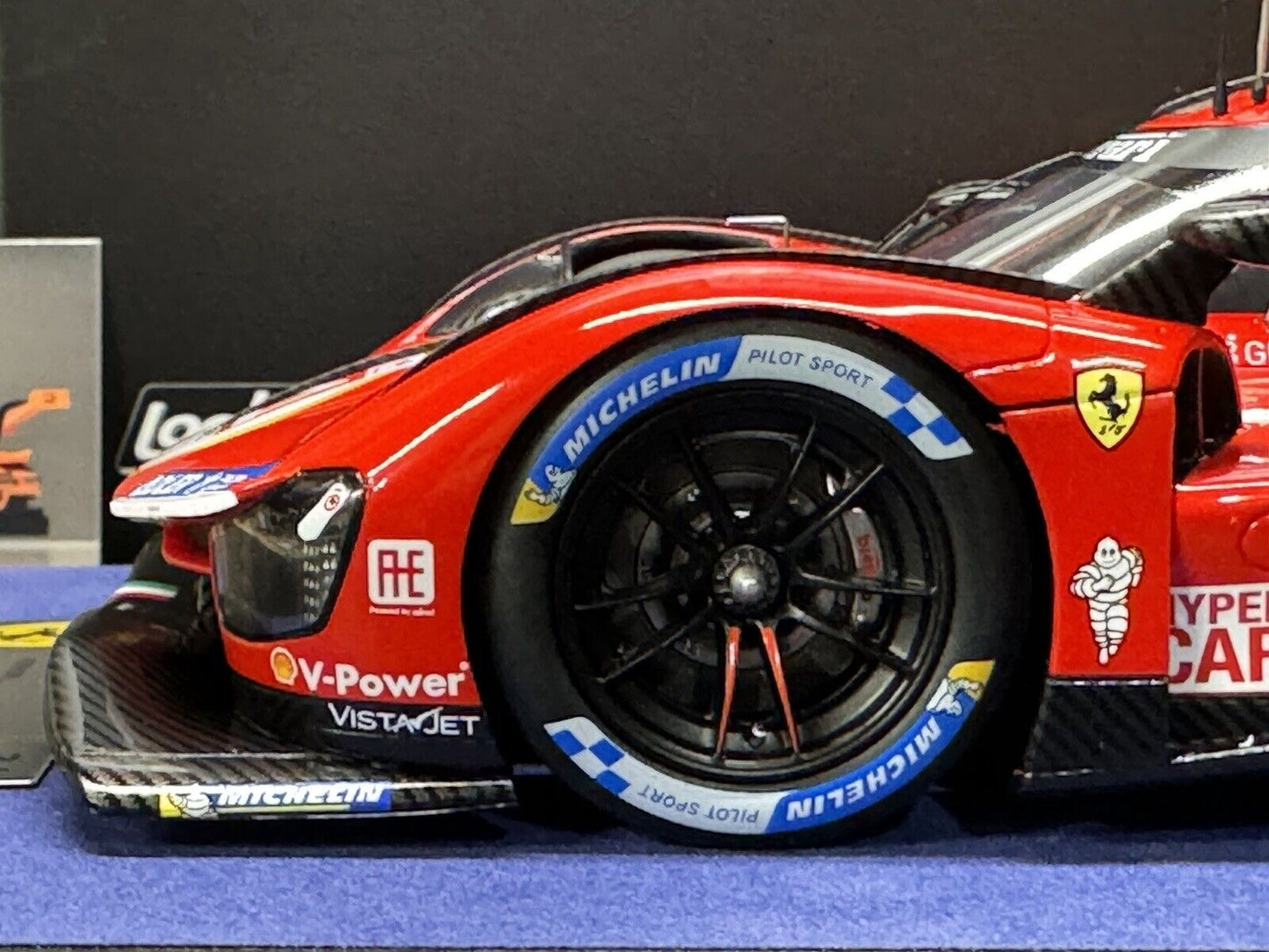 Ferrari 499P #51 Le Mans Winner 24hr 2023 1/18 Scale w/ Display Case - Looksmart