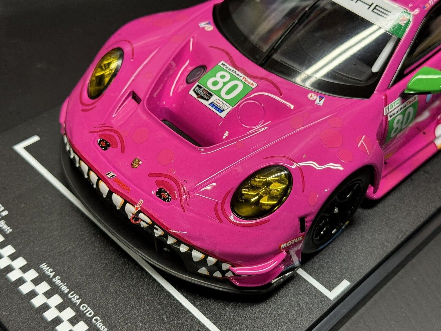 Porsche 992 GT3 R #80 VIR IMSA 2023 AO Racing "Roxy" 1/18 Scale Diecast Model by IXO