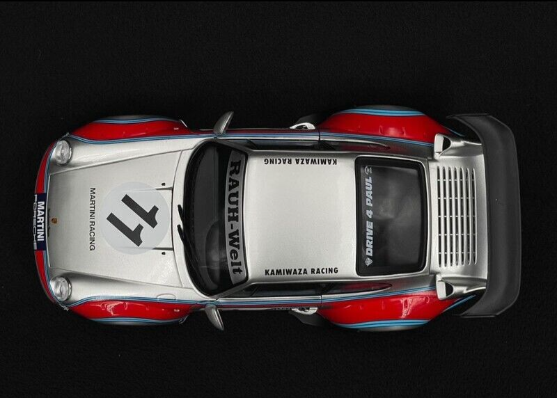 1/18 scale Porsche 993 RWB Wide Body MARTINI RACING Livery Diecast Car by SOLIDO