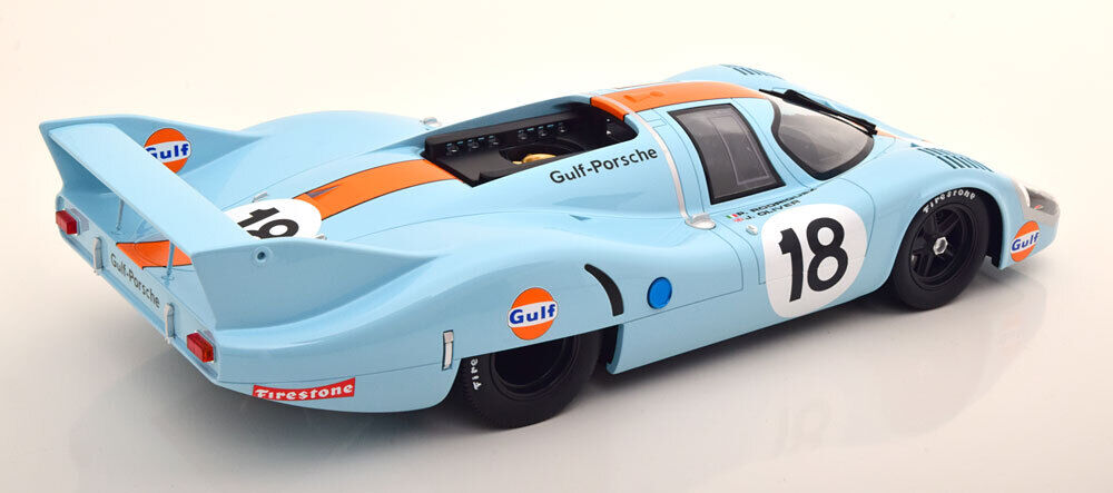1/12 Scale Porsche 917H 1971 LeMans #18 GULF Livery Model Car by CMR
