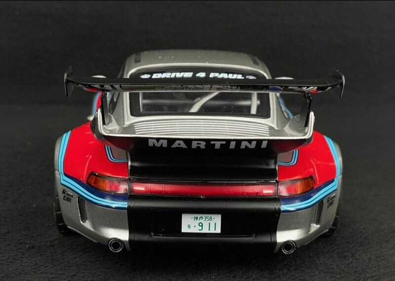 1/18 scale Porsche 993 RWB Wide Body MARTINI RACING Livery Diecast Car by SOLIDO