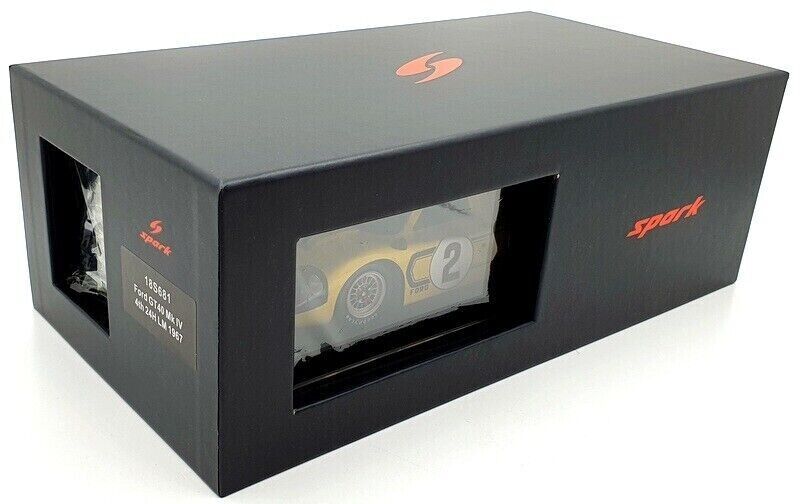 FORD GT 40 MKIV LE MANS 1967 SPARK 1/18 WITH DISPLAY CASE