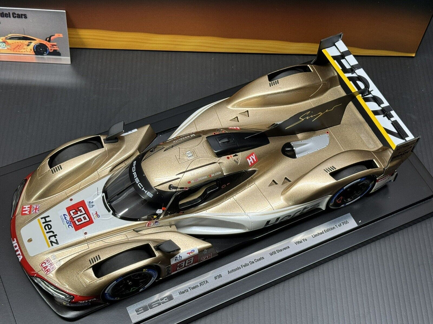 Porsche 963 LMDH #38 Porsche Team Hertz Jota 24h Le Mans 2023 Spark 1:18 Scale