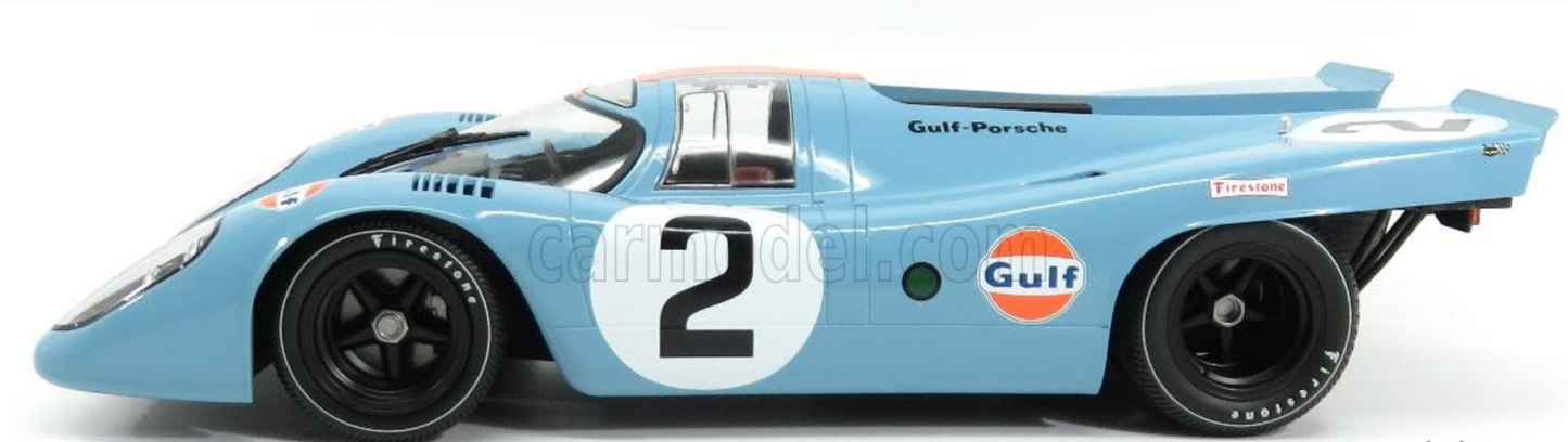 1/12 Scale Porsche 917 1970 Daytona Winner #21 GULF Diecast Car by Minichamps