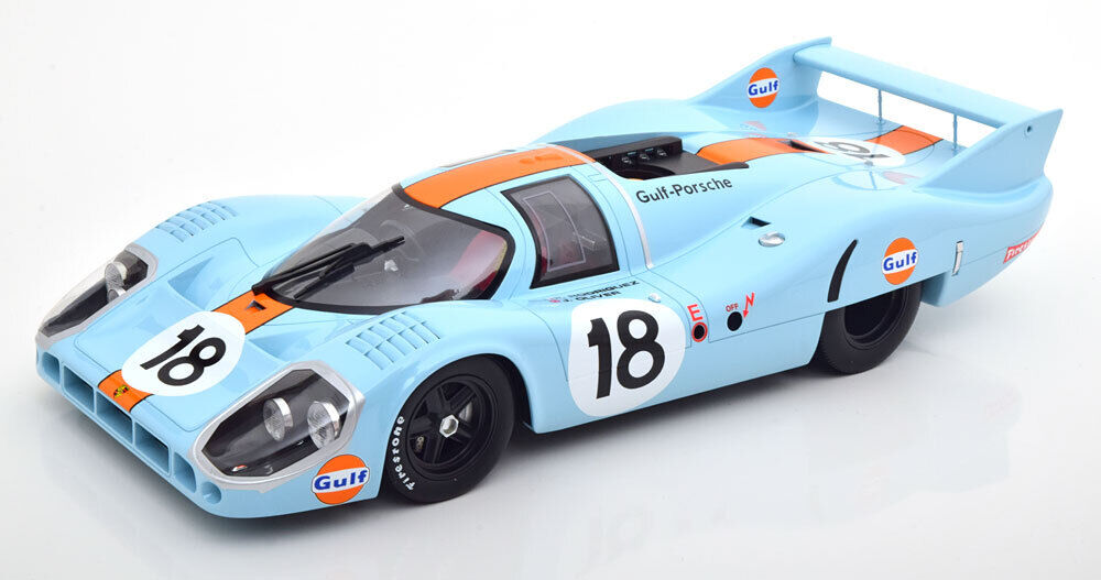 1/12 Scale Porsche 917H 1971 LeMans #18 GULF Livery Model Car by CMR