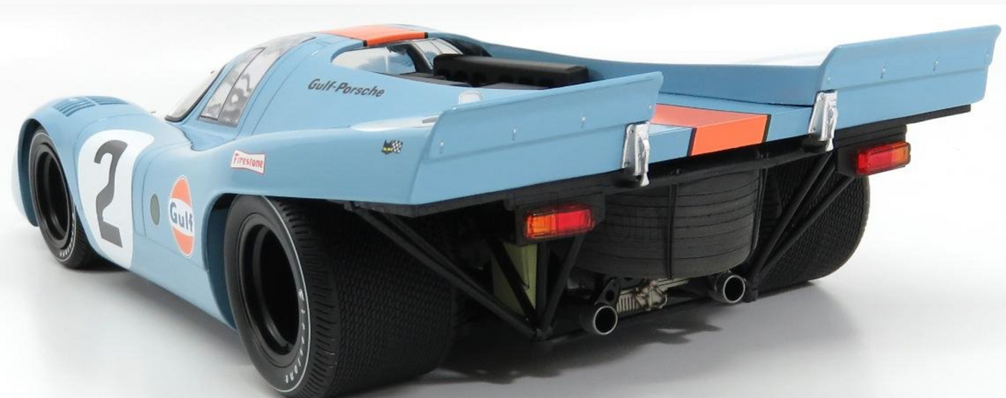 1/12 Scale Porsche 917 1970 Daytona Winner #21 GULF Diecast Car by Minichamps