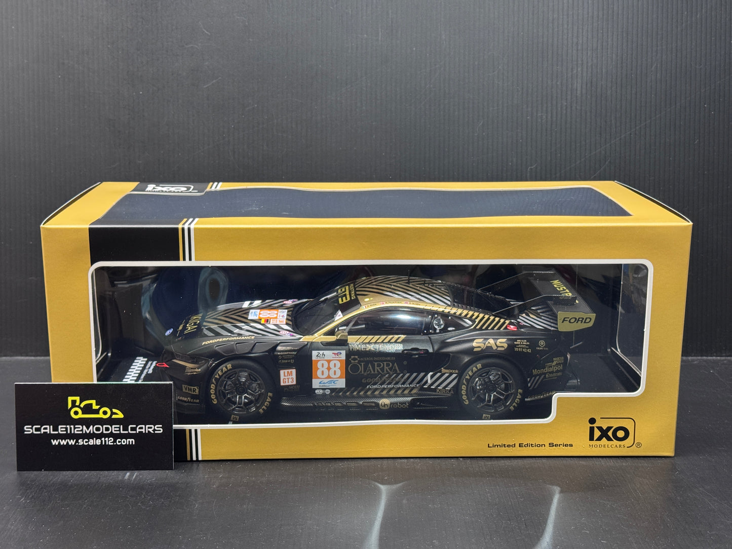 1/18 SCALE FORD MUSTANG GT3 PROTON RACING - 24H LE MANS 2024 - MODEL CAR BY IXO