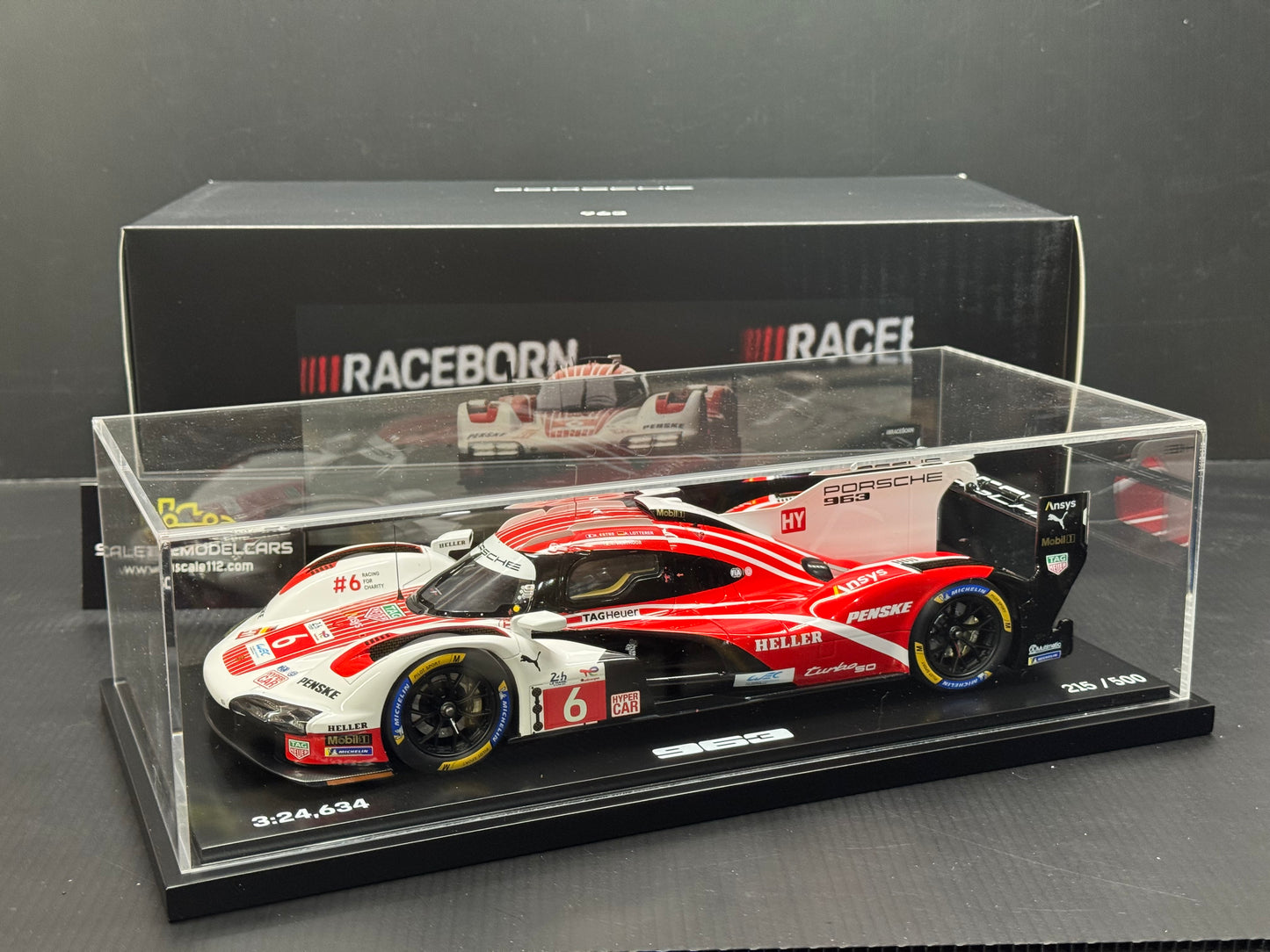 Porsche 963 LMDH #6 Porsche Penske 24hr Le Mans Pole Position Spark Dealer Edition