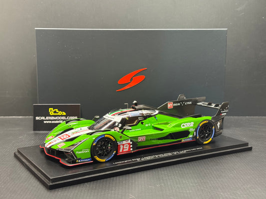 LAMBORGHINI SC63 3.8L V8 TURBO 24h LE MANS 2024 #19 1/18 Scale Model Spark 18S647