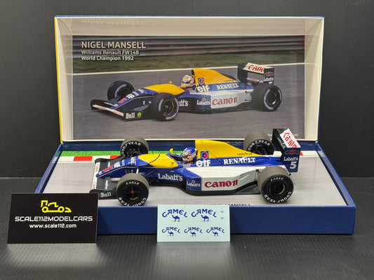 Williams Renault F1 FW14B #5 Nigel Mansell 1992 1/18 MINICHAMPS Ltd. Ed. Box Set