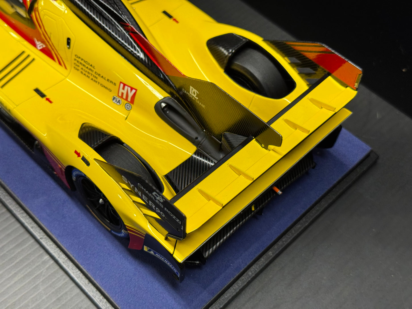 Ferrari 499P AF Corse #83 Le Mans 2024 Model Car w/ Display Case 1/18 Looksmart