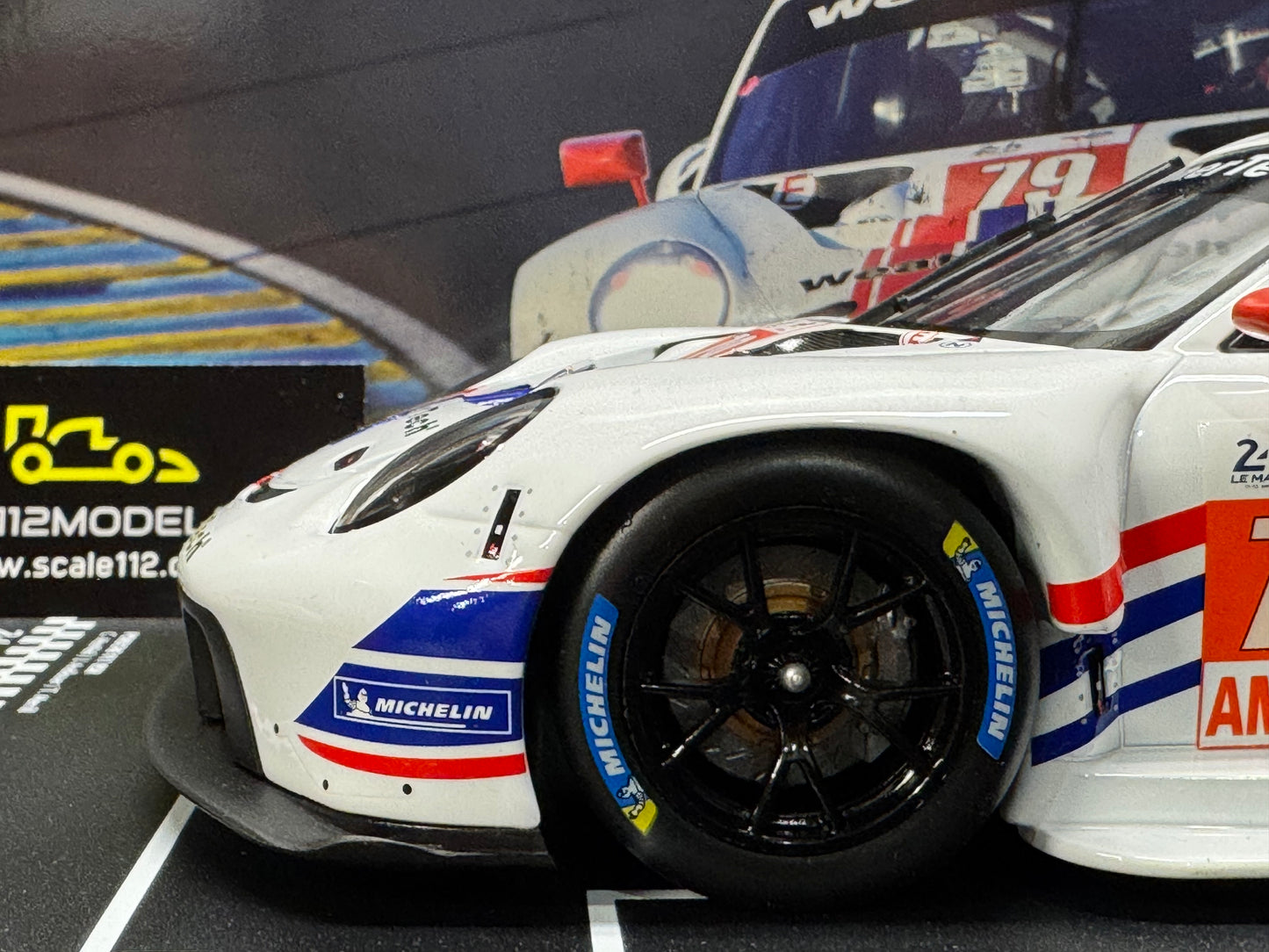 PORSCHE 911 RSR-19 #79 2ND PL GTE AM 24H LE MANS 2022 1/18 DIECAST MODEL BY IXO
