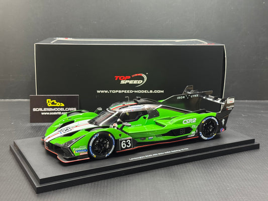 LAMBORGHINI SC63 3.8L V8 TURBO Sebring 12hr 2024 #63 1/18 Scale Top Speed