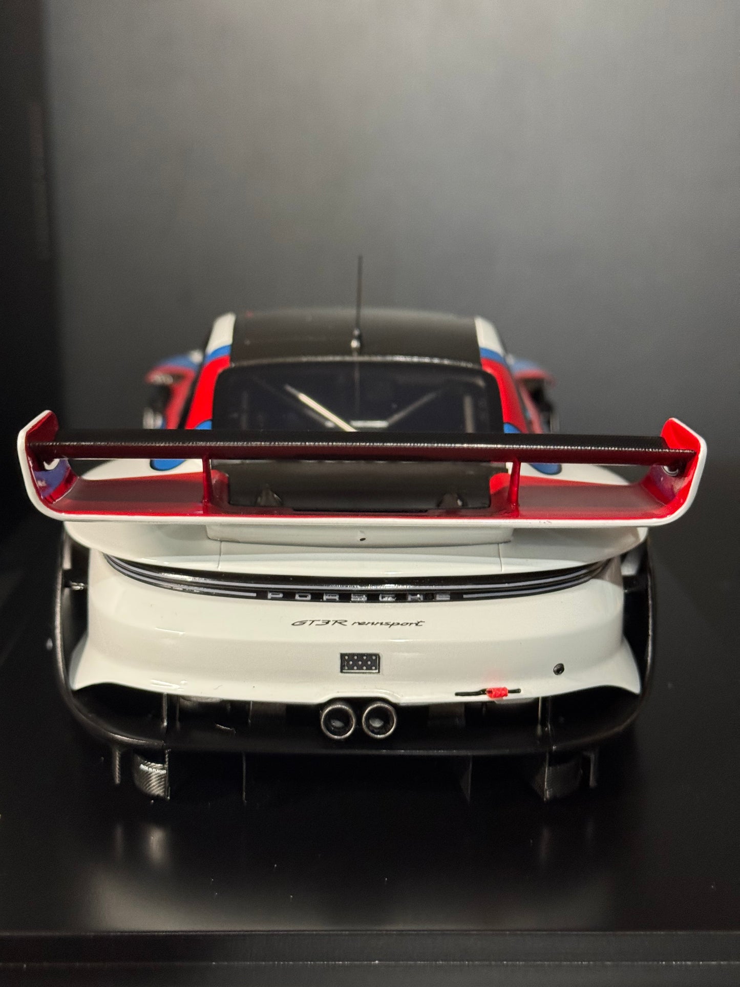 Porsche 911 GT3 R Rennsport  w/ Display Case - Dealer Edition - 1/18 Scale Spark