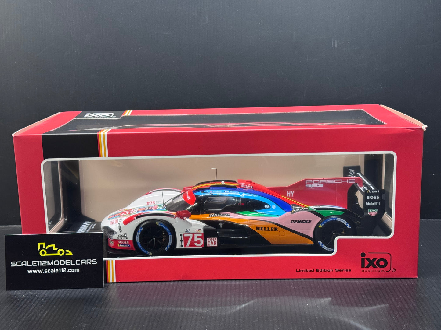1/18 Scale IXO Porsche 963 LMDH #75 Penske Motorsport 24h Le Mans 2023