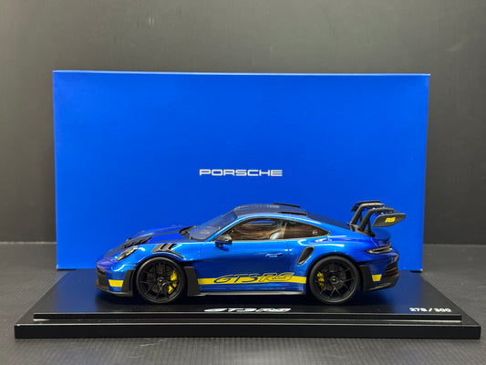 Porsche 911 992 GT3 RS Weissach Sonderwunsch Package  w/ Display Case 1/18 Spark