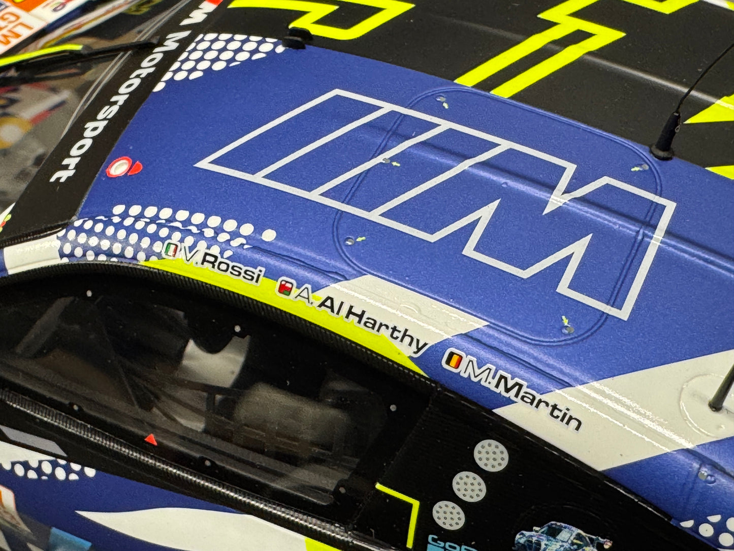 M4 GT3 TEAM WRT #46 24h LE MANS 2024 VALENTINO ROSSI 1/18 SCALE MODEL BY SPARK