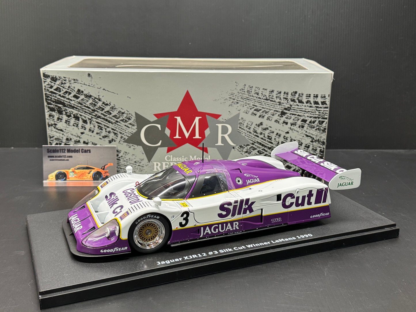 Jaguar XJR9 V12 Silk Cut Racing LeMans Winner 1990 Diecast 1:18 Scale CMR