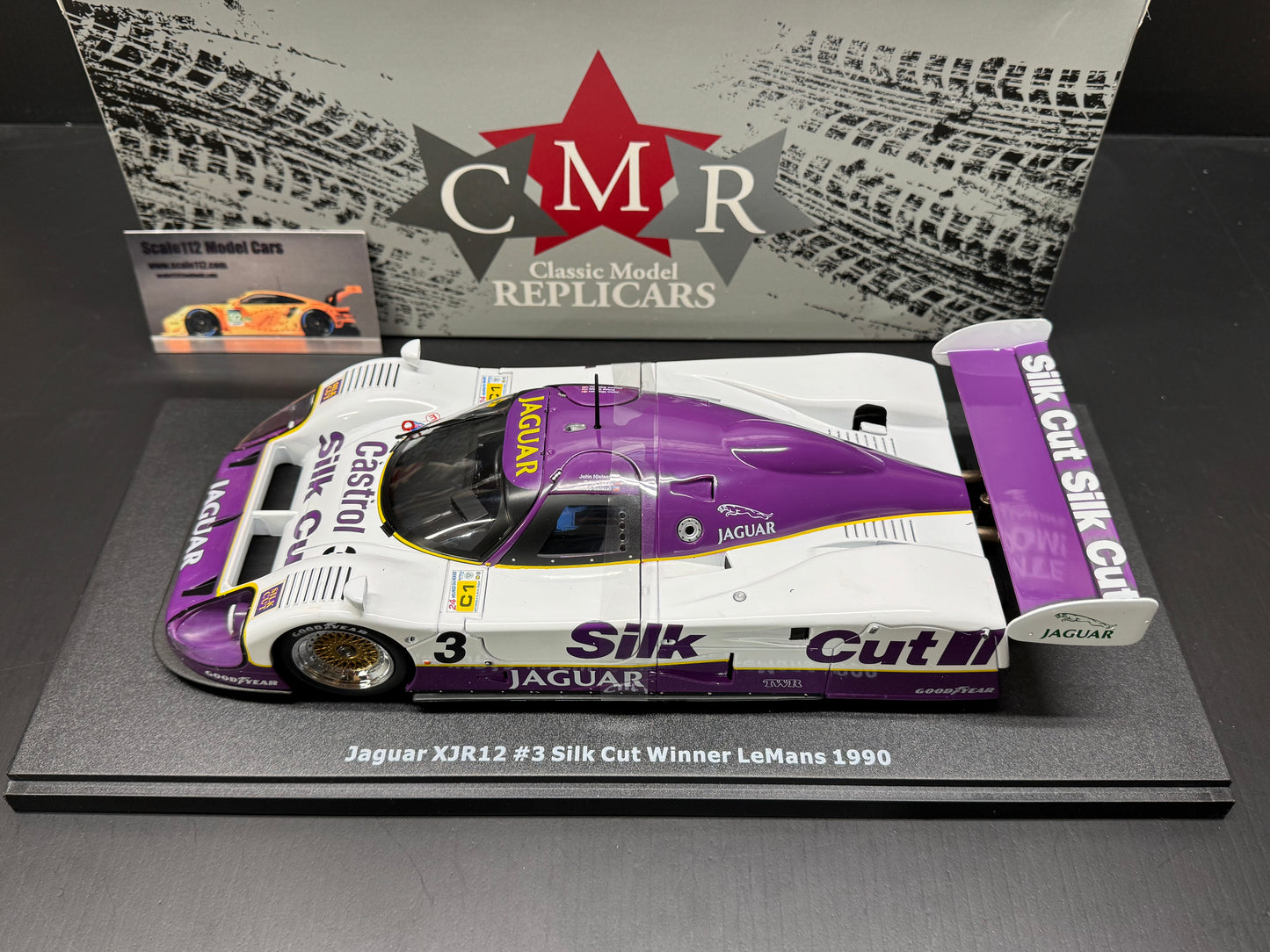 Jaguar XJR9 V12 Silk Cut Racing LeMans Winner 1990 Diecast 1:18 Scale CMR
