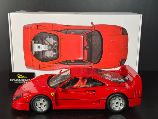 Ferrari F40 1987 1/12 Scale Diecast Model Car in Rosso Corsa by Norev 127902