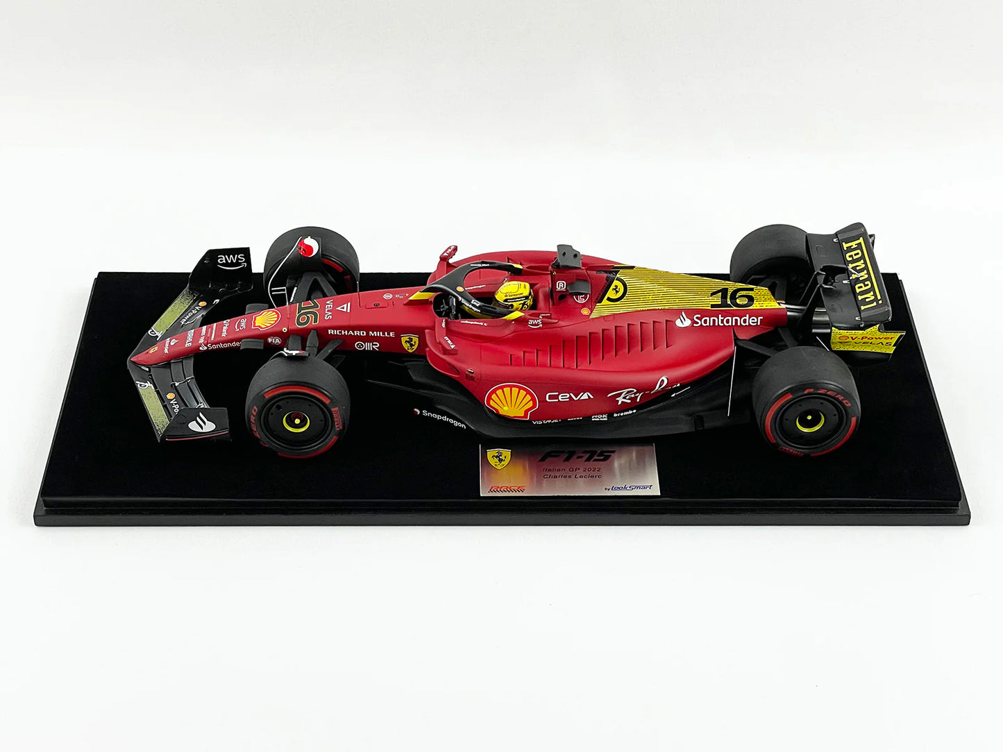 Ferrari F1-75 Charles Leclerc Italian GP 2nd 2022 1/18 Scale Model by Looksmart