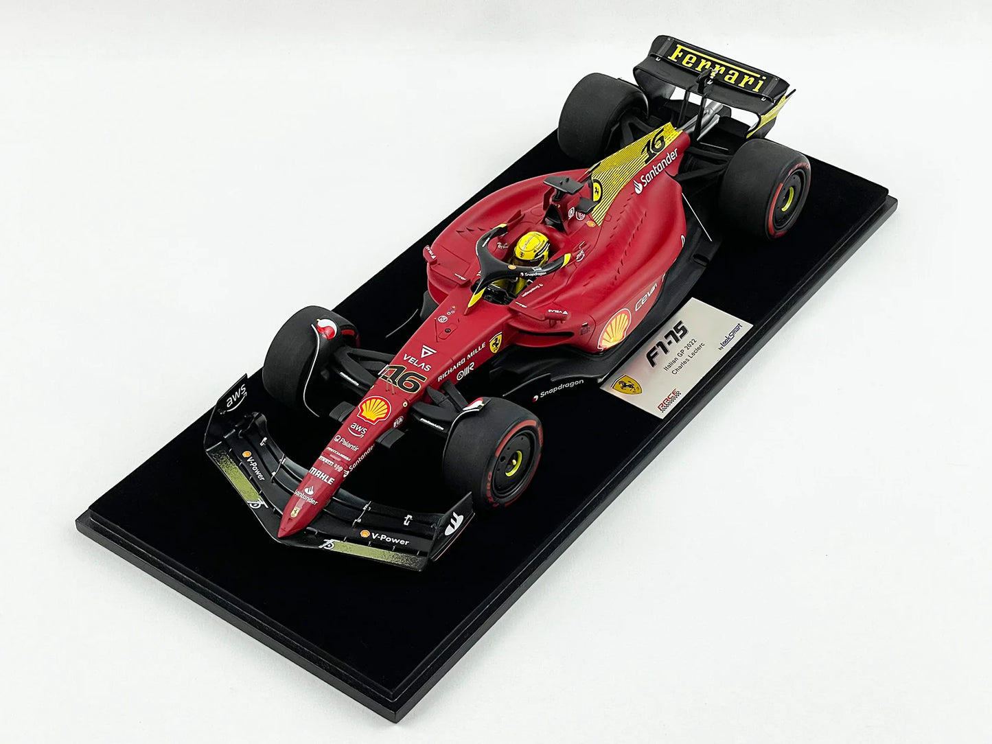 Ferrari F1-75 Charles Leclerc Italian GP 2nd 2022 1/18 Scale Model by Looksmart