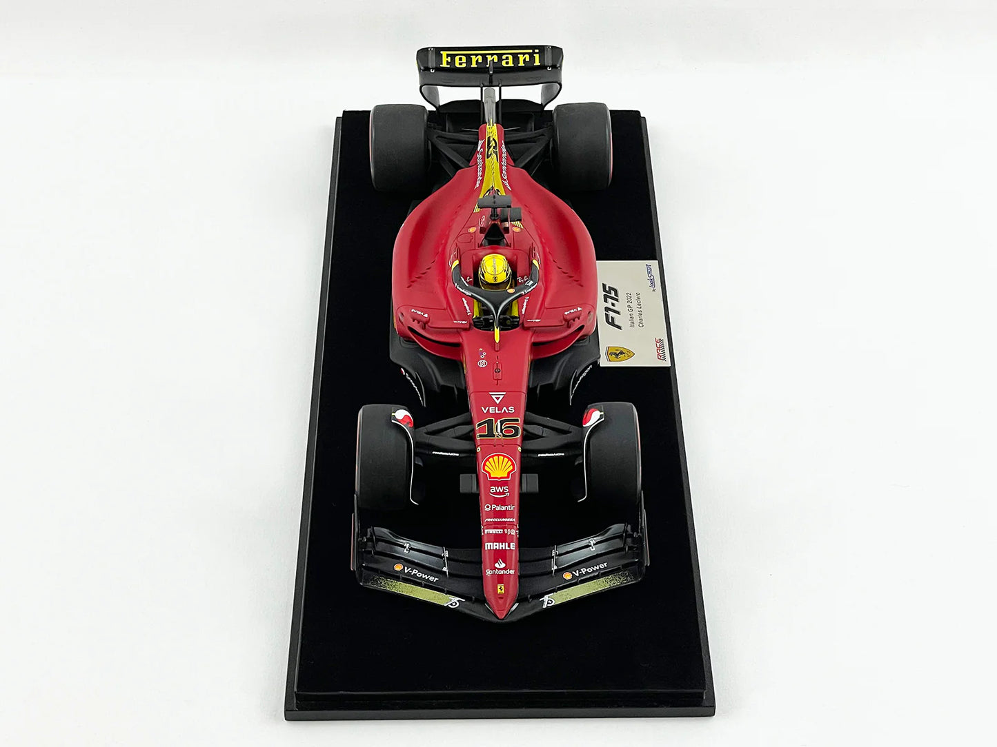 Ferrari F1-75 Charles Leclerc Italian GP 2nd 2022 1/18 Scale Model by Looksmart