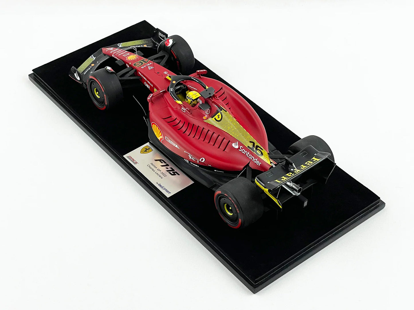 Ferrari F1-75 Charles Leclerc Italian GP 2nd 2022 1/18 Scale Model by Looksmart