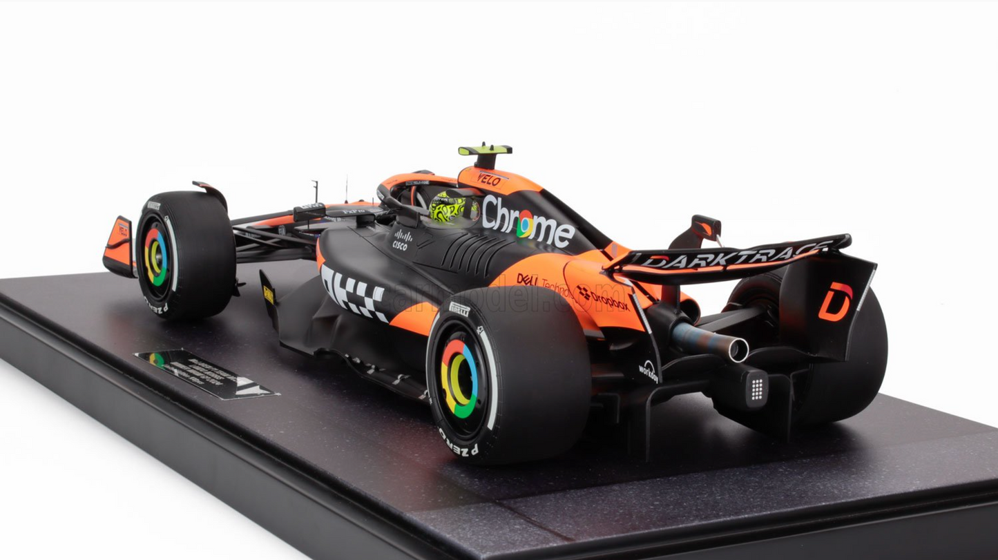 McLaren MCL38 #4 Lando Norris 2024 Miami GP 1/12 Scale Model Car by Minichamps