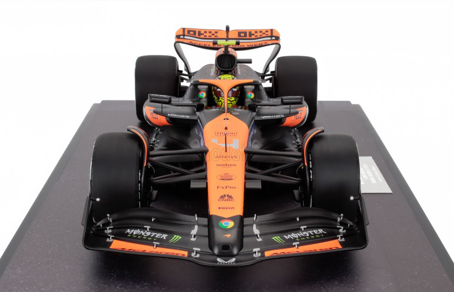 McLaren MCL38 #4 Lando Norris 2024 Miami GP 1/12 Scale Model Car by Minichamps