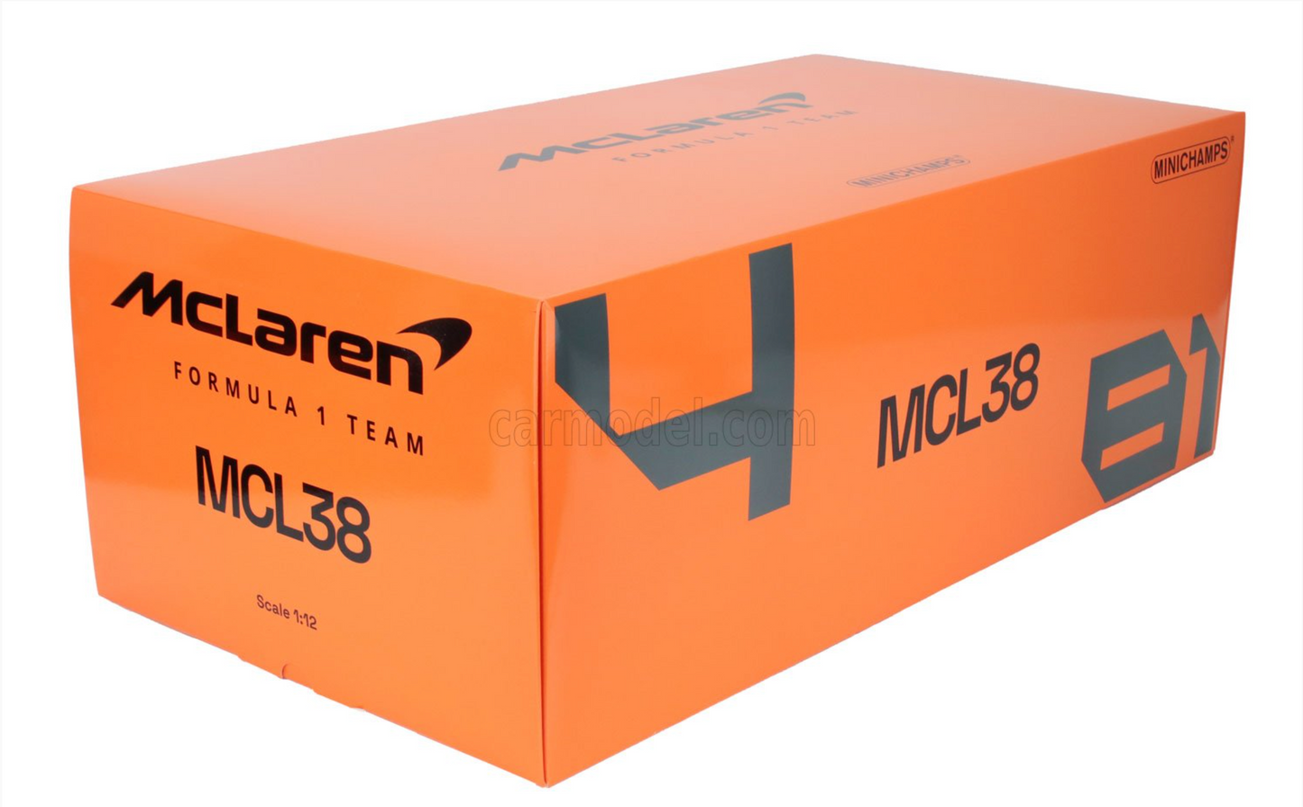 McLaren MCL38 #4 Lando Norris 2024 Miami GP 1/12 Scale Model Car by Minichamps