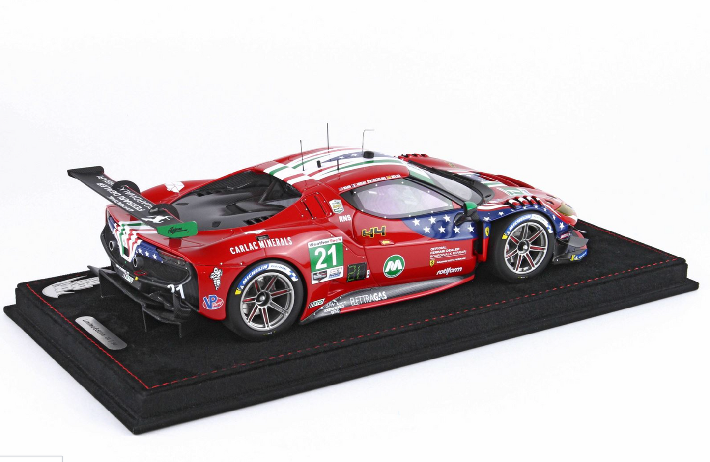 Ferrari 296 GT3 #21 AF CORSE GTD PRO 2024 DAYTONA 24HR 1/18 SCALE BBR