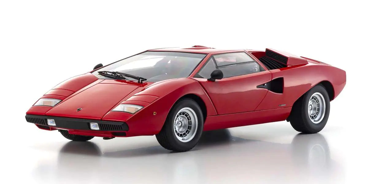 Lamborghini Countach LP400 Coupe 1974 Red 1/12 Scale Diecast Model by Kyosho KS08611R